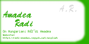 amadea radi business card